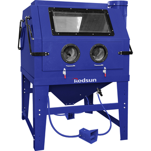 Nouvelle nettoyeuse <span class=keywords><strong>haute</strong></span> <span class=keywords><strong>pression</strong></span> électrique 1200W, cabine de <span class=keywords><strong>sablage</strong></span>, double position de travail, acier robuste, utilisation <span class=keywords><strong>pour</strong></span> le polissage, 32L de <span class=keywords><strong>sable</strong></span> - Product Image 1