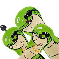 Logo personnalisé Broderie Golf Club Driver Premium PU Leather Putter Golf Fairway Wood Hybrid Cover Golf Head Covers en stock