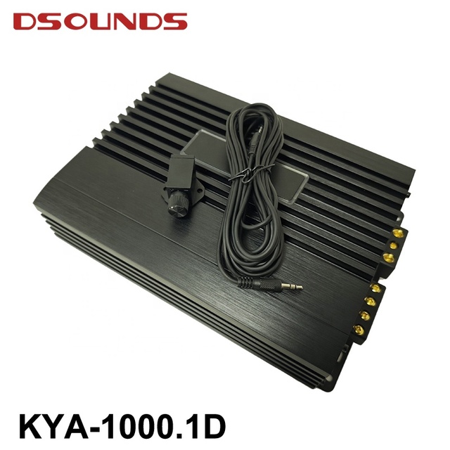 1000W RMS Monoblock Class D Car Subwoofer Amplifier with Gold-plated Terminals for Car Audio SPL Enthusiasts