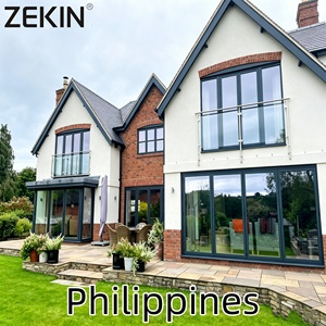 Fenêtre pliante en aluminium Zekin Project Engineering, porte vitrée, verre trempé, résistant aux impacts d'ouragan, fenêtre panoramique isolée thermiquement - Product Image 1
