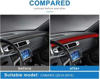 Autocollant de panneau de tableau de bord de console centrale de voiture en Fiber de carbone accessoires de décalcomanie de garniture intérieure pour Chevrolet Camaro 2010 2011 2012 2013 2014