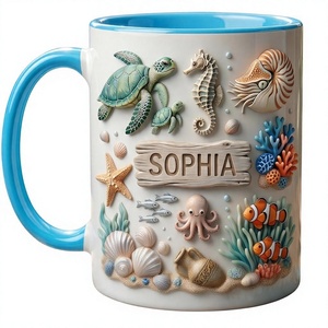 Mug à café en céramique classique personnalisé, sublimation photo/logo/nom/citation, compatible micro-ondes et lave-vaisselle, pour entreprises - Product Image 1