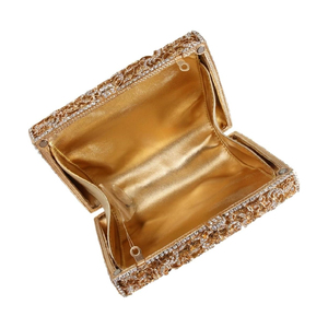 Pochette de luxe pour femmes avec strass Trendy Bridal Evening Bag Glitter Tote Handbag Purse for Wedding Prom Party - Product Image 5