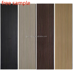 Panel Acústico de Absorción de Sonido, Paneles Acústicos de Listones de Madera con Fieltro PET Ecológico para Decoración de Hoteles y Estudios Modernos APK013 - Product Image 6