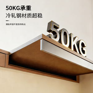 Table coulissante robuste BETOCI, capacité de charge de 50 kg, roulements à billes à double rangée pour fenêtre ou bureau - Product Image 2