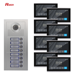 Vidéophone 4 fils 7 pouces avec interphone mains libres et surveillance du système pour maisons jumelées - Product Image 2