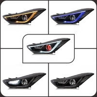 Phares LED VLAND modifiés pour Hyundai Langdong 2010-2015, avec clignotants, en matériau PC ABS, 70W, 4000 Lm, 6000K