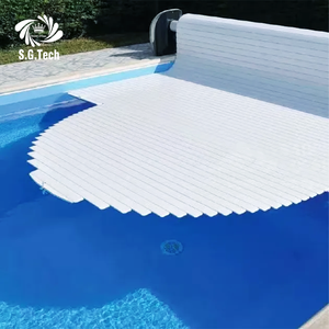 Cubierta Automática para <span class=keywords><strong>Piscina</strong></span> Solar Water Crown, 24V Eléctrica, Material de Policarbonato de Alta Calidad, Certificación CE - Product Image 1