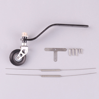 1 ensemble de train d'atterrissage en fibre de carbone avec roues en PU et kit de direction pour avion à aile fixe et drone à moteur essence 26CC/50CC/100CC - Accessoires