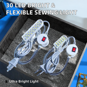 Lampe d'établi multifonctionnelle super lumineuse à 30 <span class=keywords><strong>LED</strong></span> pour machine à coudre et à coudre pour tour et perceuse à colonne utilisation en atelier - Product Image 2