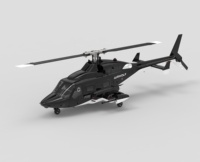 Hélicoptère armé Air Wolf F02S à l'échelle 1:34, 9 canaux, GPS intelligent, simulation 6G sans air