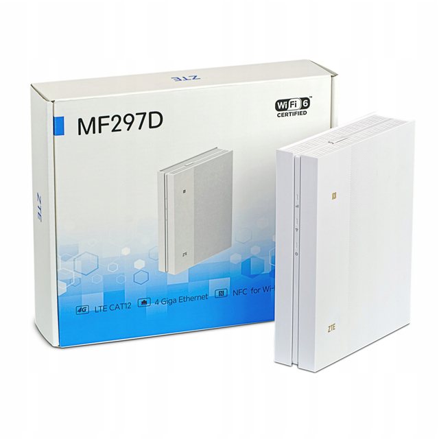 Unlocked ZTE MF297D LTE Cat12/13 WIFI6 4G Router 4G FDD TDD 600Mbps 4G BAND 1/3/5/7/8/20/28/38