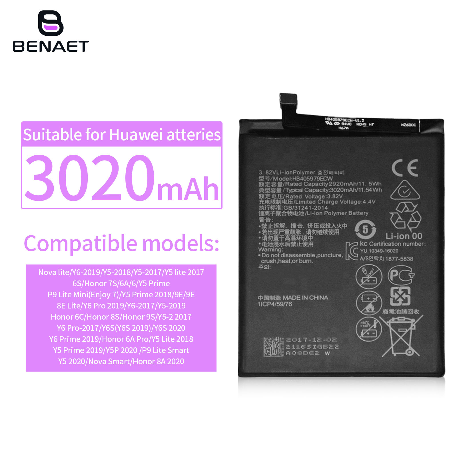 Pour Huawei HB405979ECW