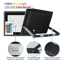 Projecteur LED extérieur 10W 20W 30W 50W, étanche IP66 - Certifié CE EMC LVD CB, garantie 2 ans, RGB, entrepôt, 70lm/w, aluminium