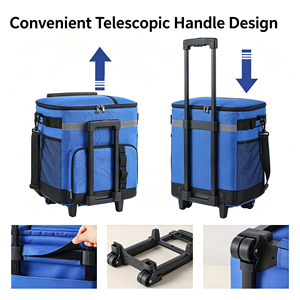 1. Conteneur isotherme à roulettes robuste pour aliments, chariot chauffant/refroidissant avec roues pour banquets, traiteurs et restaurants - Product Image 4