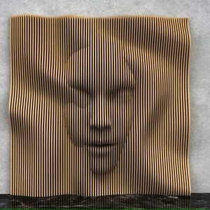 Scultura Artistica <span class=keywords><strong>in</strong></span> <span class=keywords><strong>Legno</strong></span> <span class=keywords><strong>Massello</strong></span> all'Ingrosso | Pannello Decorativo da Parete di Lusso dal Design Moderno | Arte Murale Parametrica <span class=keywords><strong>in</strong></span> <span class=keywords><strong>Legno</strong></span> per Arredo Interni Soggiorno - Product Image 4