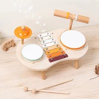 Childhood Unlimited Musical Instruments Multifunctional Wooden Percussion Instruments Knocking Educational Toys
