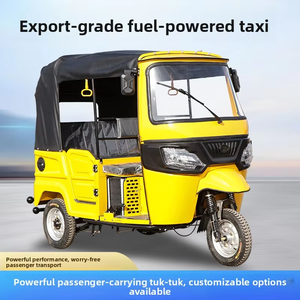 Tricycle taxi motorisé à trois roues avec cabine fermée, moteur à essence, auto-tuk-tuk pour le transport de passagers en ville en Afrique - Product Image 4
