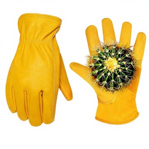 Safety Leather <b>Driver</b> <b>Gloves</b> with Durable Tear-Resistant Cowhide Comfortable Fit Customizable Thickness & Length Safety Cuff - Product Image 2