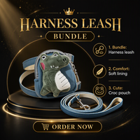 Sac à dos en peluche à imprimé animal mignon et tendance, ensemble laisse et harnais pour animaux de compagnie, style denim, sangle de poitrine réglable pour chiens et chats de petite et moyenne taille