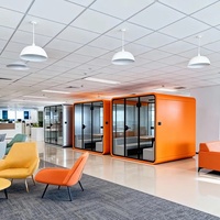 Cabina de Oficina Insonorizada de Aluminio de Alta Calidad, Área de Trabajo Modular con Reducción de Ruido para Salón, Comercial y Hogar
