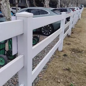 Nhà Máy Giá Bảo Vệ Trắng Nhựa Vinyl PVC Ngựa Hàng Rào Tấm An Ninh Hàng Rào Cho Vườn Hàng Rào - Product Image 2