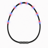 Collier de thérapie magnétique sportif étanche en silicone avec aimant intégré en acier inoxydable 316L pour le soutien et la récupération