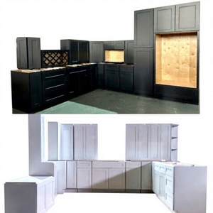 Vietnam Cabinet Manufacturer Wholesale RTA Modular Kitchen Cabinets Factory-Direct Kitchen Cabinets For USA Contractors/<b>Builders</b> - Product Image 1