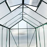 Serre de jardin en aluminium et polycarbonate sur mesure, facile à assembler, pour usage domestique, structure extérieure pour la culture des champignons