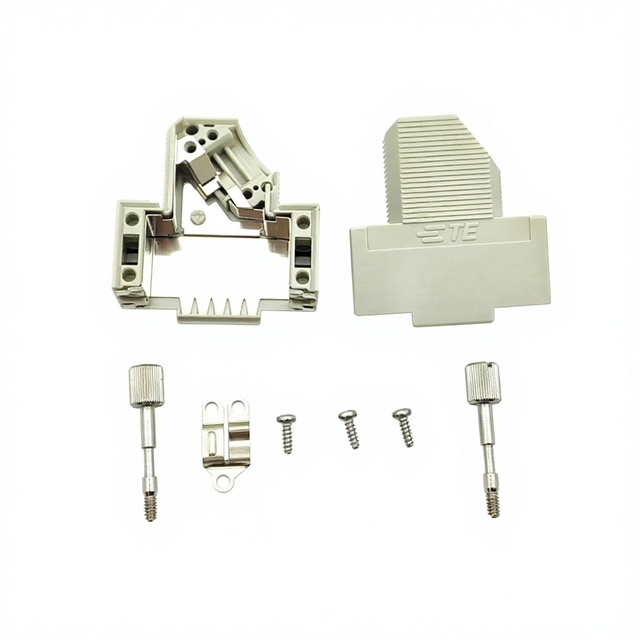 Industrial-Grade TE Tyco DDB Back Shell 45-Degree Angled 9-Pin D-Sub Shielded Connector 6-1393738-0