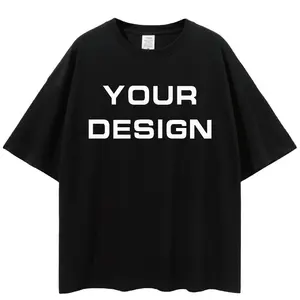 tshirt supplier fashion cotton oversized tee custom boxy fit blank t shirt for men's clothing t-shirt