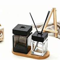 100ml 150ml 200ml 500ml Botol Kaca Reed Diffuser Persegi / Botol Reed Diffuser Kubus