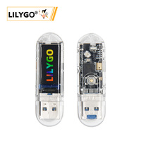 LILYGO T-Dongle Plus Bluetooth 5.0+WiFi, clé de développement, prise en charge de la carte TF, lumière RVB intégrée, pour la création DIY/contrôle de la maison intelligente