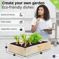Kits de jardin d'intérieur auto-arrosant contemporains pour adultes Pots de fleurs et jardinières suspendus au sol pour cultiver vos propres légumes