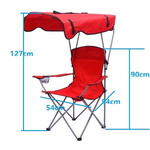 Outdoor Lightweight <strong>Cheap</strong> <strong>Folding</strong> Armrest Camping <strong>Chair</strong> With Sunshade Canopy - Product Image 3