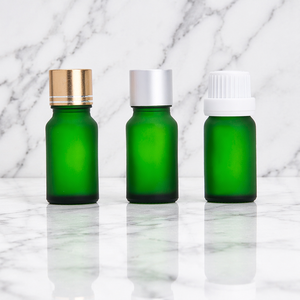 Flacons compte-gouttes cylindriques en verre mat noir/transparent/bleu/vert/ambre/givré de 5 ml à 50 ml pour sérum de soin de la peau et huiles essentielles - Product Image 1