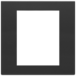 Placca Interruttore a Muro Grigio Antracite, Lunghezza 18,5 cm, Altezza 2,2 cm, Design Quadrato - Product Image 1