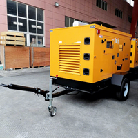 Générateur diesel silencieux mobile sur remorque ATS 40 kW 30 kW 50 kVA 480 V à faible émission et faible bruit, prix usine compétitif