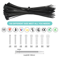 Échantillon Gratuit ZHENGDE – Serre-câbles en Nylon 66 Noir Auto-Bloquant Écologique de 4,8 mm de Largeur, Longueurs 200 mm, 300 mm, 400 mm, 500 mm – Attaches Rapides en Nylon