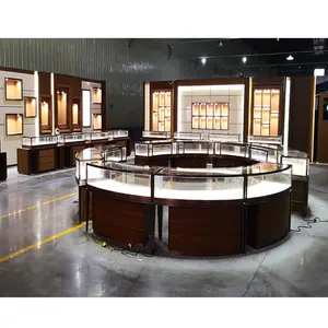 Best selling jewelry shop store showcase for display showcase / jewelry store 3d design display cabinet glass display for sale