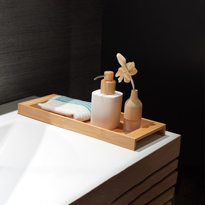 Bamboo storage <b>tray</b> for hotels, <b>tea</b> sets, bathroom towels, and guesthouses. - Product Image 1