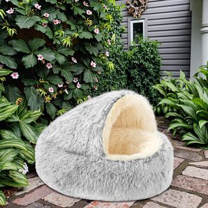 Warm Plüsch Wasserdichtes Hunde bett <span class=keywords><strong>Pet</strong></span> House-Weiche wasch bare Plüsch matte für kleine mittelgroße Hunde Katzen-Rutsch feste gemütliche Zwinger kiste - Product Image 1