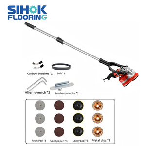Commerciële multifunctionele epoxyvloerschuurmachine 1mm 4 koppen 3.6KW vacuüm voor terras garage verhard oppervlak - Product Image 4
