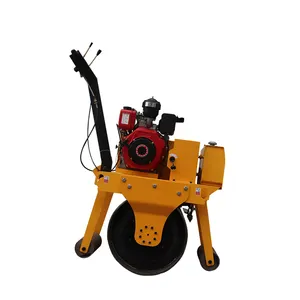 Hand Operated Mini Single Drum Vibratory Road Roller Compactor For Sale