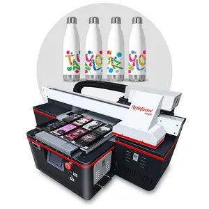 rotary and flat material with all colo White and Varnish at the same time uv flatbed printer is powerful and easy to use