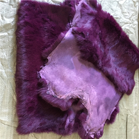 Manteau en fourrure d'animal 100% véritable, long, chaud pour l'hiver, en fourrure de lapin