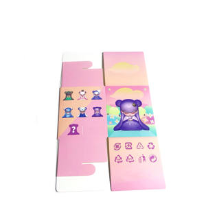 Custom Color Type <b>Sweet</b> Mini Children's Fancy Personalised Diverse Makeup Toys Birthday <b>Gift</b> Wrap Blind UV Coating Embossing - Product Image 4