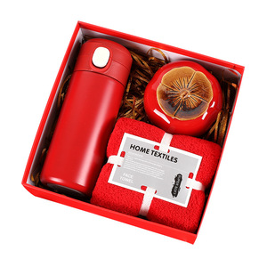 New Year Annual Meeting Business Opening Customized Paper Lovable Wind Ha ha Bear Companion <strong>Gift</strong> Set OEM Brand CN Company - Product Image 1
