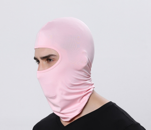Haute qualité hommes Baclava visage respirant couleur unie <span class=keywords><strong>casque</strong></span> <span class=keywords><strong>de</strong></span> <span class=keywords><strong>moto</strong></span> noir <span class=keywords><strong>masque</strong></span> <span class=keywords><strong>de</strong></span> Ski impression propre Logo cagoule personnalisée - Product Image 5