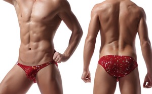 Bikinis Personalizados para Hombre, Trajes de Baño Sexys de Secado Rápido, <span class=keywords><strong>Shorts</strong></span> de Playa, <span class=keywords><strong>Surf</strong></span>, Bañadores <span class=keywords><strong>Gay</strong></span> de Cintura Baja - Product Image 4